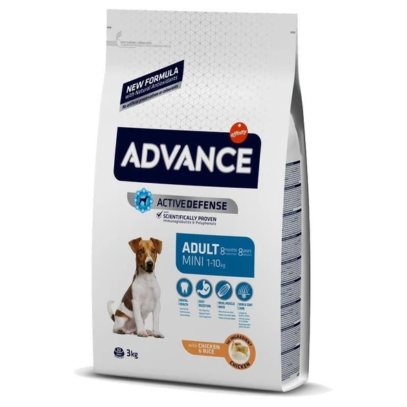 Advance Mini Küçük Irk Tavuklu Köpek Maması 3 Kg ürün görseli 1