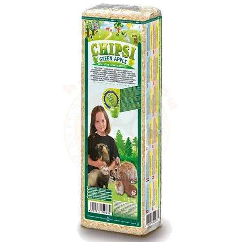Chipsi Green Apple Yeşil Elma Aromalı Kemirgen Talaşı 1000 Gr ürün görseli 1