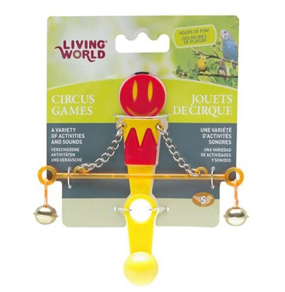 Living World Denge Çubuğu Kuş Oyuncağı (Kırmızı / Sarı) ürün görseli 1