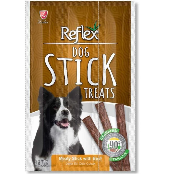 Reflex Dog Stick Dana Etli Köpek Ödül Çubuğu 11 Gr 3'lü ürün görseli 1