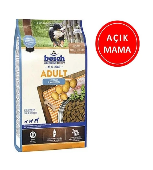 Bosch Tahılsız Adult Balıklı Patatesli Yetişkin Köpek Maması 1 Kg AÇIK ürün görseli 1