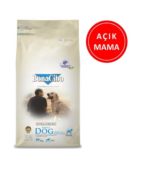 BonaCibo Adult Dog Tavuklu Balıklı Köpek Maması 1 KG AÇIK ürün görseli 1