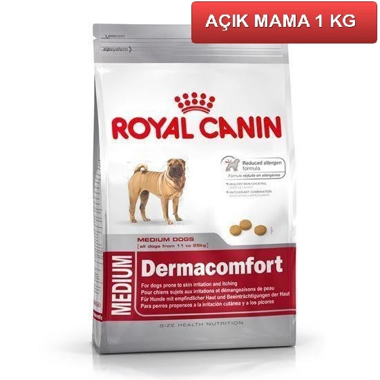 Royal Canin Medium Dermacomfort Köpek Maması 1 Kg AÇIK ürün görseli 1