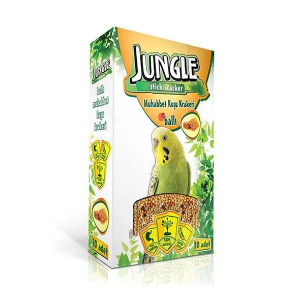 Jungle Ballı Muhabbet Kuşu Krakeri 10' lu ürün görseli 1
