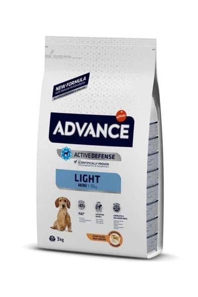 Advance Mini Light Küçük Irk Diyet Köpek Maması 3 Kg ürün görseli 1
