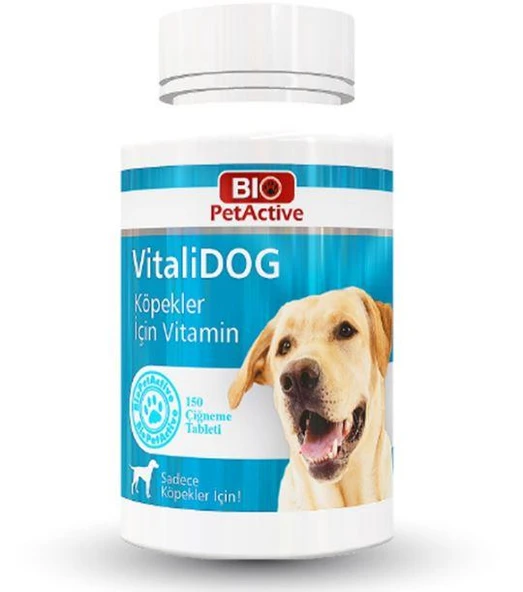 Bio Pet Active Vitalidog Köpekler Için Multivitamin Tablet 150 Adet ürün görseli 1