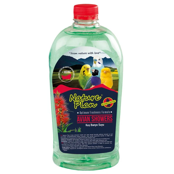 Nature Plan Avian Showers Kuş Banyo Suyu 1000 ml ürün görseli 1