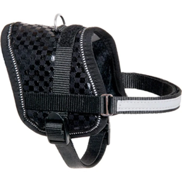 Flamingo KÜÇÜK KÖPEK Göğüs Tasması Siyah GÖVDESİ 31-40cm ARASI OLAN KÖPEKLERE ürün görseli 1