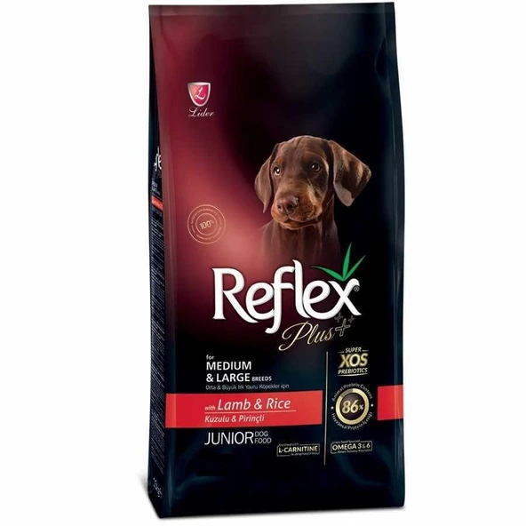 Reflex Plus Kuzulu Orta Büyük Irk Yavru Köpek Maması 3 Kg ürün görseli 1