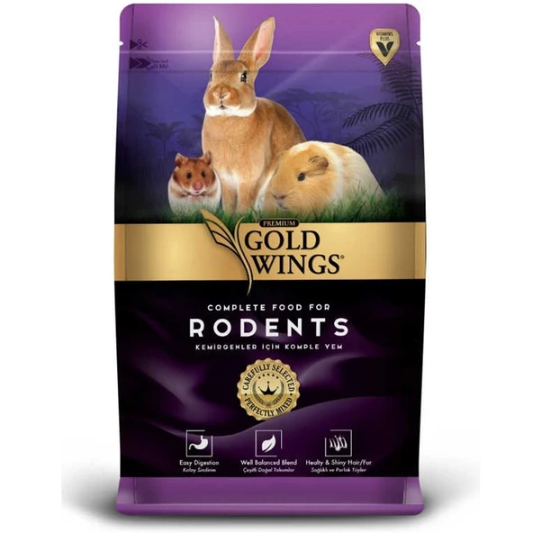 Gold Wings Premium Rodent Kemirgen Yemi 1 Kg ürün görseli 1
