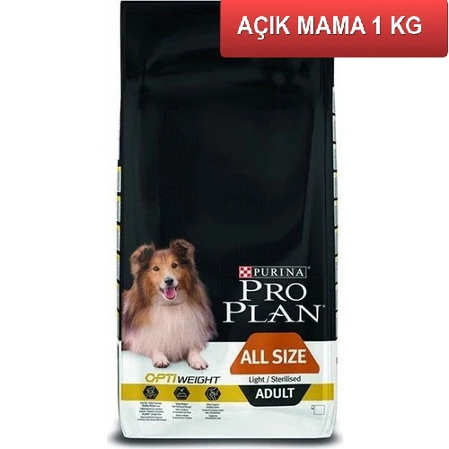 Proplan Light Sterilised Tavuklu Yetişkin Köpek Maması 1 Kg AÇIK ürün görseli 1