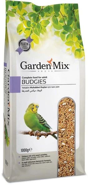 Gardenmix Platin Ballı Muhabbet Kuşu Yemi 1 Kg ürün görseli 1
