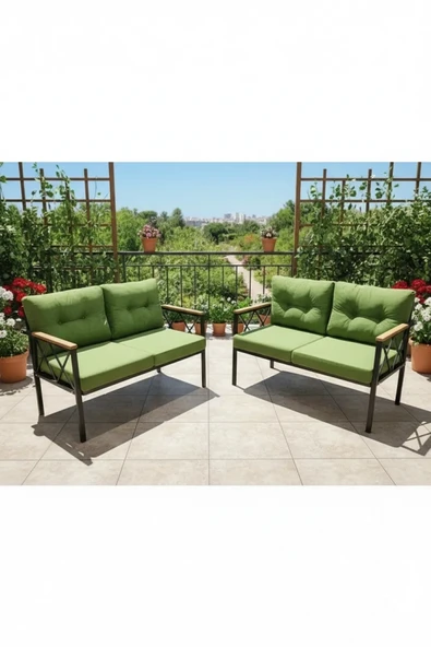 adımshops 2+2Balkon-bahçe-kafe-çay Seti-koltuk Takımı-oturma Grubu-ofis Koltuğu 2+2 ürün görseli 1