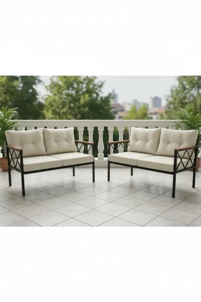adımshops 2+2Balkon-bahçe-kafe-çay Seti-koltuk Takımı-oturma Grubu-ofis Koltuğu 2+2 ürün görseli 1