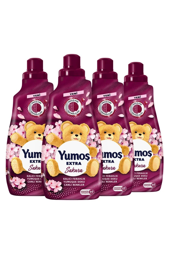 PTTAVM: Yumoş Extra Çamaşır Yumuşatıcı Sakura 1440 ml X4