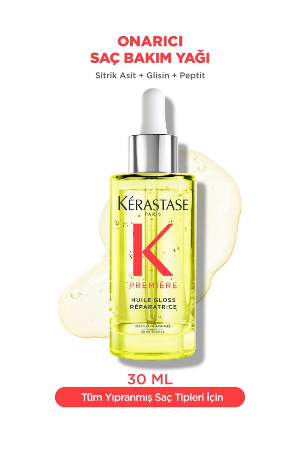 Kerastase Premiere Huile Gloss Réparatrice Yoğun Parlaklık Veren Onarıcı Saç Bakım Yağı 30 ml ürün görseli 1