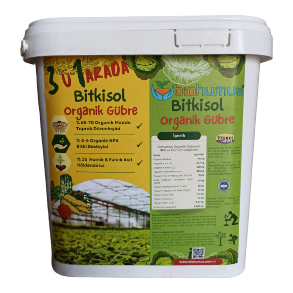 3 ü 1 ARADA, Biohumus Organik Gübre Bitki Besleyici, Kök Geliştirici, Toprak düzenleyici 5 Litre ürün görseli 1