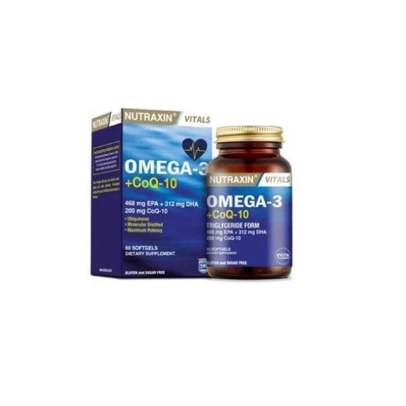 Nutraxin Omega-3+CoQ-10 60g ürün görseli 1