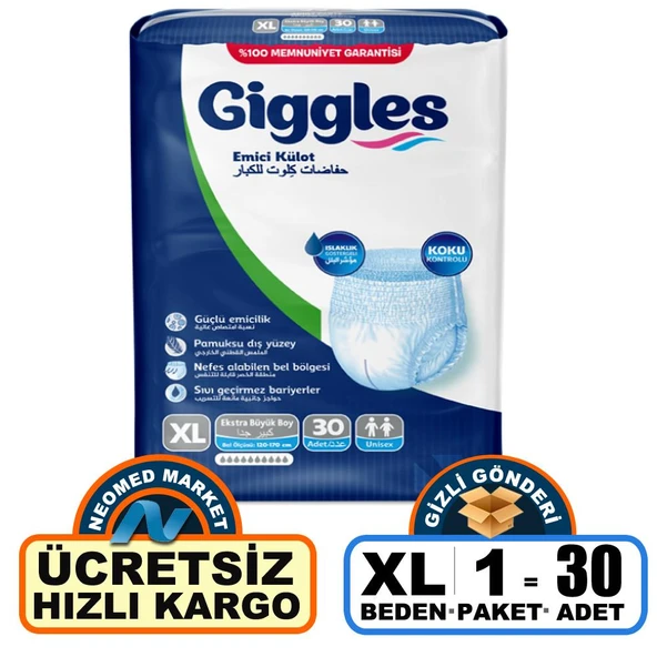 Giggles Emici Külot XL-Extra Large Beden 30 Adet ürün görseli 1