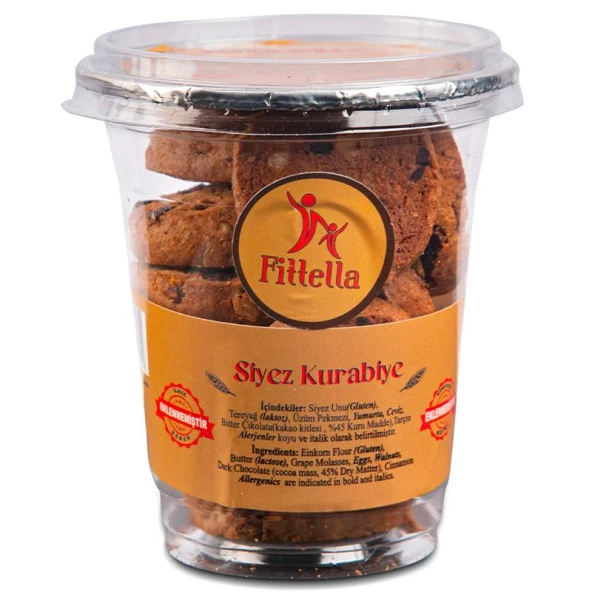 FİTTELLA SİYEZ KURABİYE (COOKİ) BARDAK 150GR ürün görseli 1