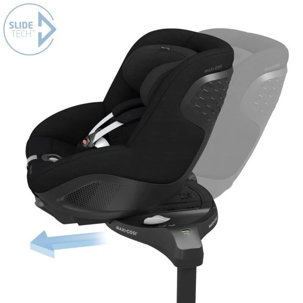 Maxi-Cosi Mica 360 Pro I-Size SlideTech Kızaklı İsofix'li Dönebilir Yatabilir 0-18 Kg Bebek Oto Koltuğu Authentic Black ürün görseli 1