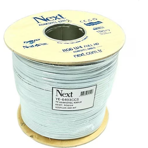 Next YE-6403CCS Rg6 U6 Uydu Kablo - 300 Metre ürün görseli 1