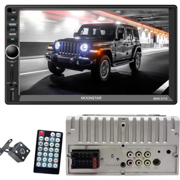 Moonstar Double Teyp 7" 4X45w Mirrorlink Bt/Usb/Sd/Fm/Aux Kameralı Bms-5110 ürün görseli 1