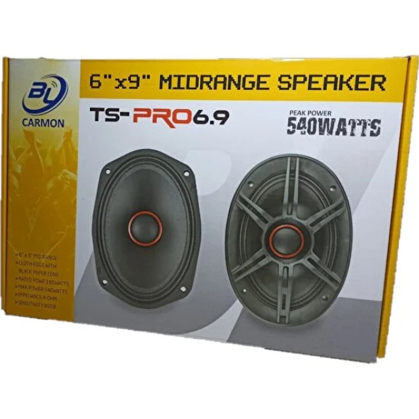 Bl Carmon Ts-Pro6.9 540W Oval Midrance Oto Hoparlör ürün görseli 1