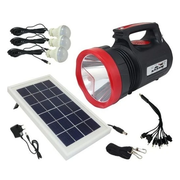 Everton RT-906BT Enerji Aydınlatma Sistemi Mp3+Radyo+Bluetooth Çok Amaçlı Solar Fener ürün görseli 1