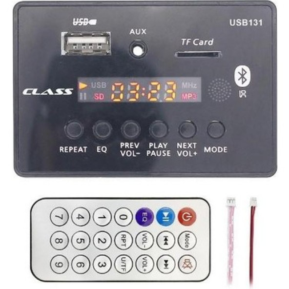 Class USB-131 Aux Usb-Sd-Bluetooth Çevirici Kumandalı ürün görseli 1