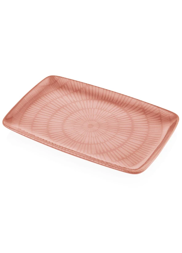 The Mia Noon Dikdörtgen Servis Tabağı Somon 31x20 cm ürün görseli 1