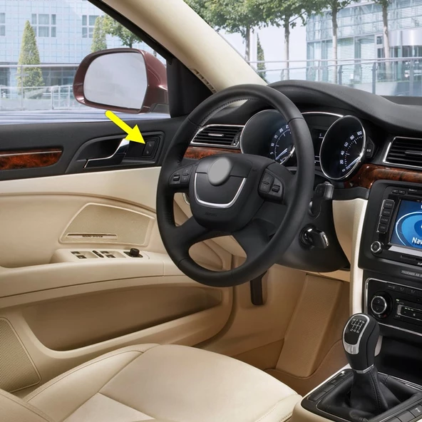 Skoda Superb 2 2009-2013 Sol Ön Kapı Merkezi Kilit Düğmesi 3T0962125B ürün görseli 1