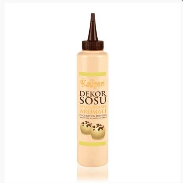 KALİPSO BEYAZ ÇİKOLATA AROMALI DEKOR SOSU (750 gr) ürün görseli 1