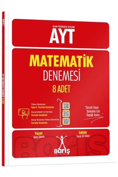 Barış Yayınları AYT Matematik Denemesi 8 Adet ürün görseli 1