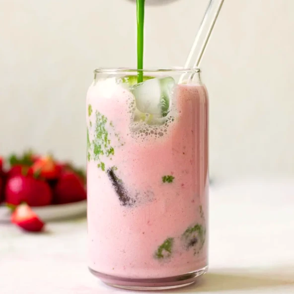 Mim and More Strawberry Matcha Çilekli Matcha 50 gr - Resim 3