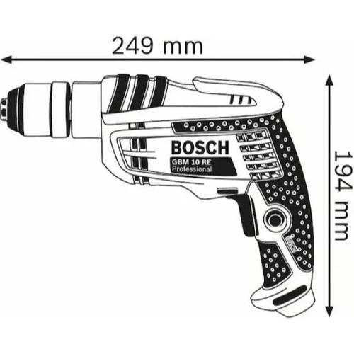 Bosch Profesyonel Gbm 10 Re Elektrikli Matkap 600W - Resim 3