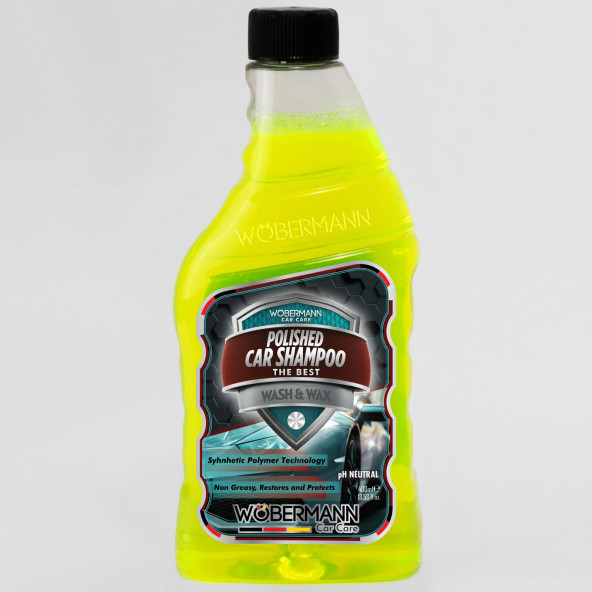 Wöbermann Cilalı Oto Yıkama Şampuanı Wash and Wax Ph Nötr 400 Ml. ürün görseli 1