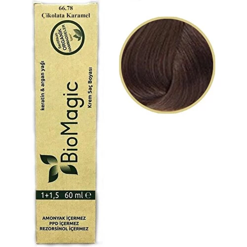 Bio Magic Biomagic Organik Saç Boyası 60 ml Doğal Amonyaksız Rezorsinol ve Ppd Bulunmaz ürün görseli 1