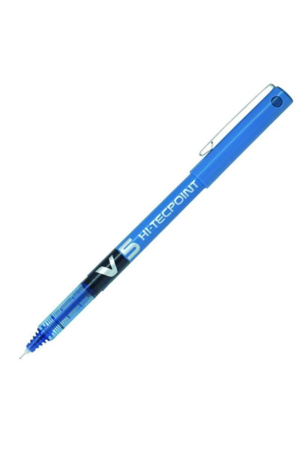 Pilot V5 Hi-Tecpoint İğne Uçlu Kalem 0.5 mm Mavi ürün görseli 1