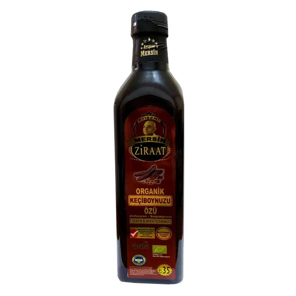 Atışeri Keçiboynuzu Özü Harnup Özü Organik Cam Şişe 700 Gr ürün görseli 1