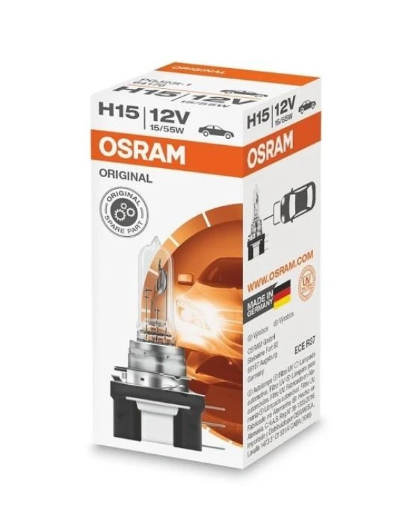 Osram Far Ampulü Far ve Sis Halojen 12V 15/55W H15 ürün görseli 1