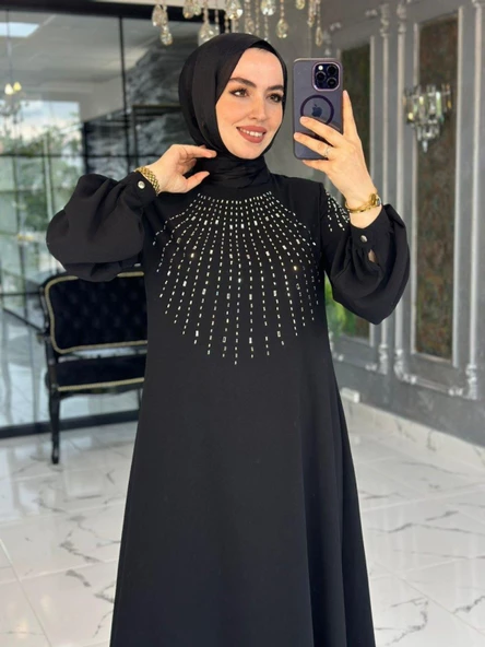 Mihriban Elbise Siyah - Resim 2