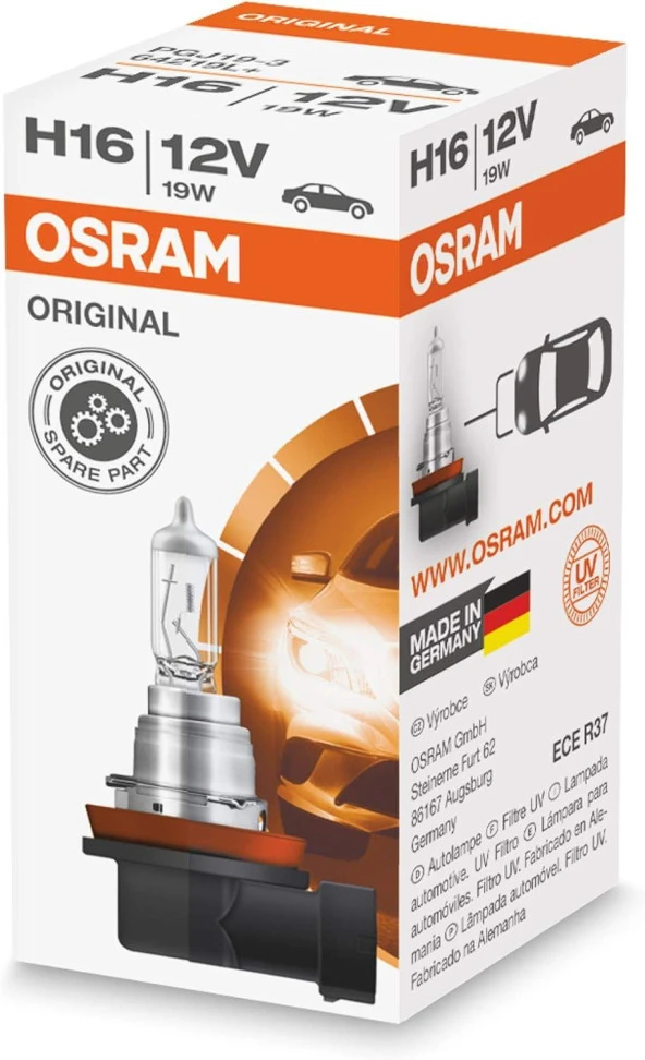 Osram Far Ampulü Far ve Sis Halojen 12V 19W H16 ürün görseli 1