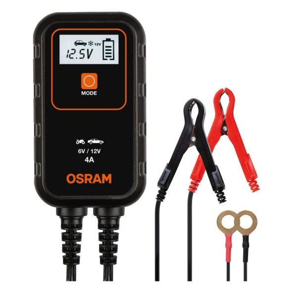 Osram Akü sarj Cihazi 6-12V 4 Amper OEBCS904 ürün görseli 1