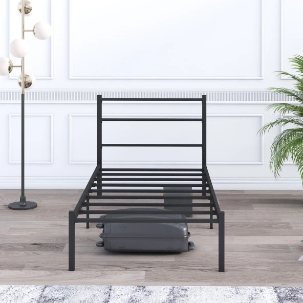 Mobpazar Basic Metal Karyola 100x200 cm Siyah - Resim 5