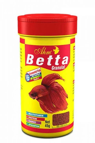 Ahm Betta Granul Food Balık Yemi 100 ml ürün görseli 1