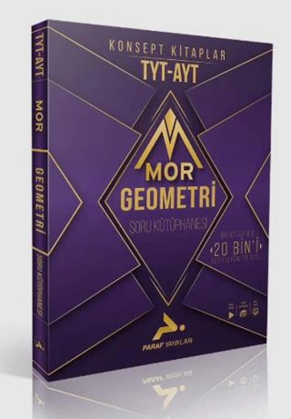 Paraf TYT AYT Mor Geometri Soru Kütüphanesi PRF Yayınları ürün görseli 1