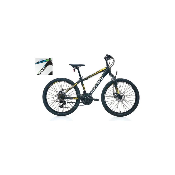 Carraro Speed 241 MD Disk Fren 21 Vites 24 Jant Dağ Bisikleti Siyah Yeşil ürün görseli 1