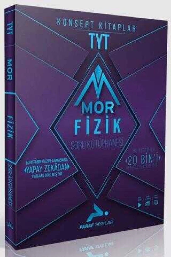 Paraf TYT Mor Fizik Soru Kütüphanesi PRF Yayınları ürün görseli 1