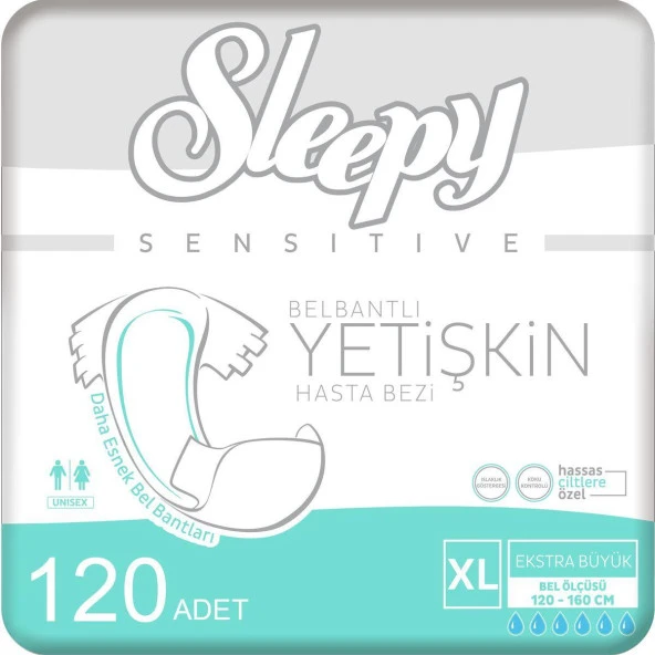 Sleepy Yetişkin Hasta Bezi XL 4 x 30'Lu 120 Adet ürün görseli 1